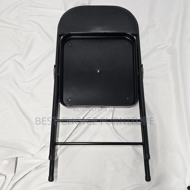 Office Chair; Metal Frame Durable Leather Pad Foldable Visitor's Chair - thumbnail 14