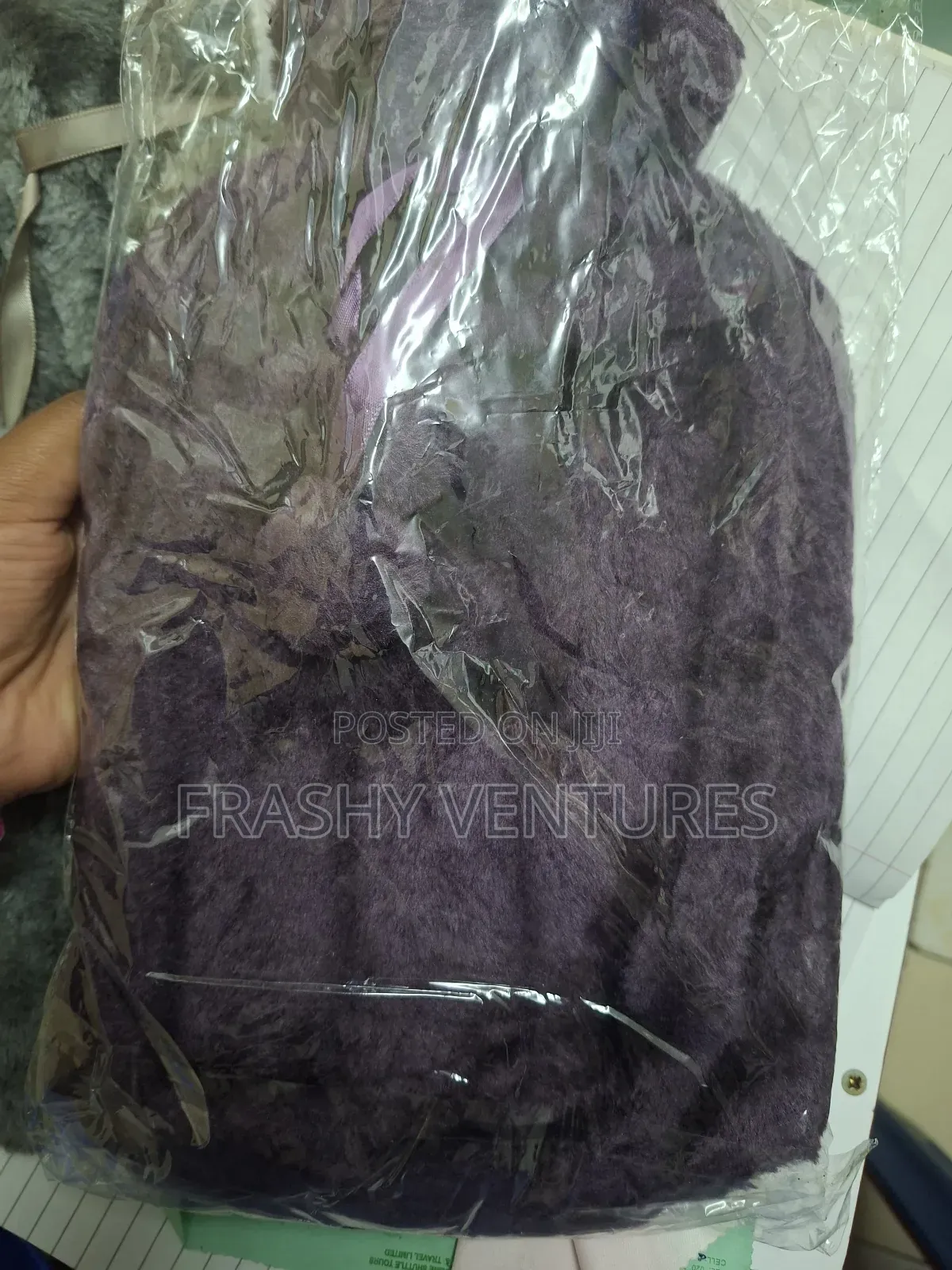 Purple Fleece Hot Water Bottle