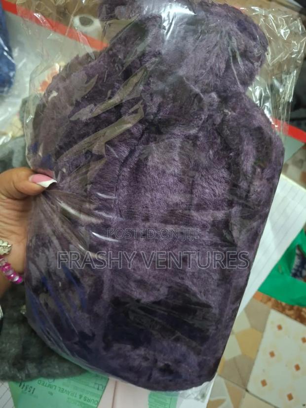 Purple Fleece Hot Water Bottle - thumbnail 2