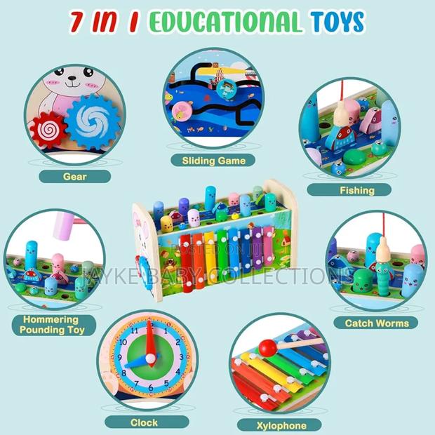 7in1 Montessori Hammer Bench | Fine Motor 1–4y - thumbnail 4