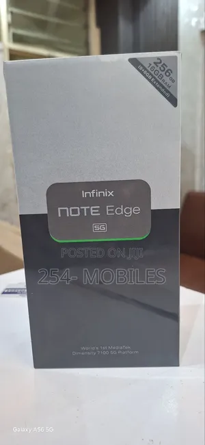 New Infinix Note Edge 256 GB Silver