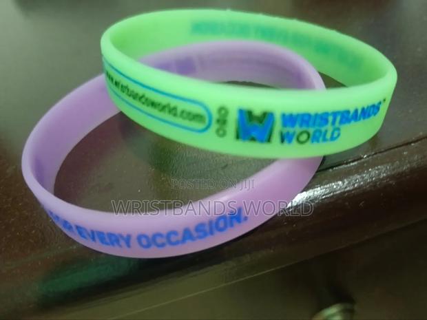 Branded Glow in the Dark Silicone Wristbands - main view