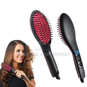 3d Ceramics Hair Brush Straightener