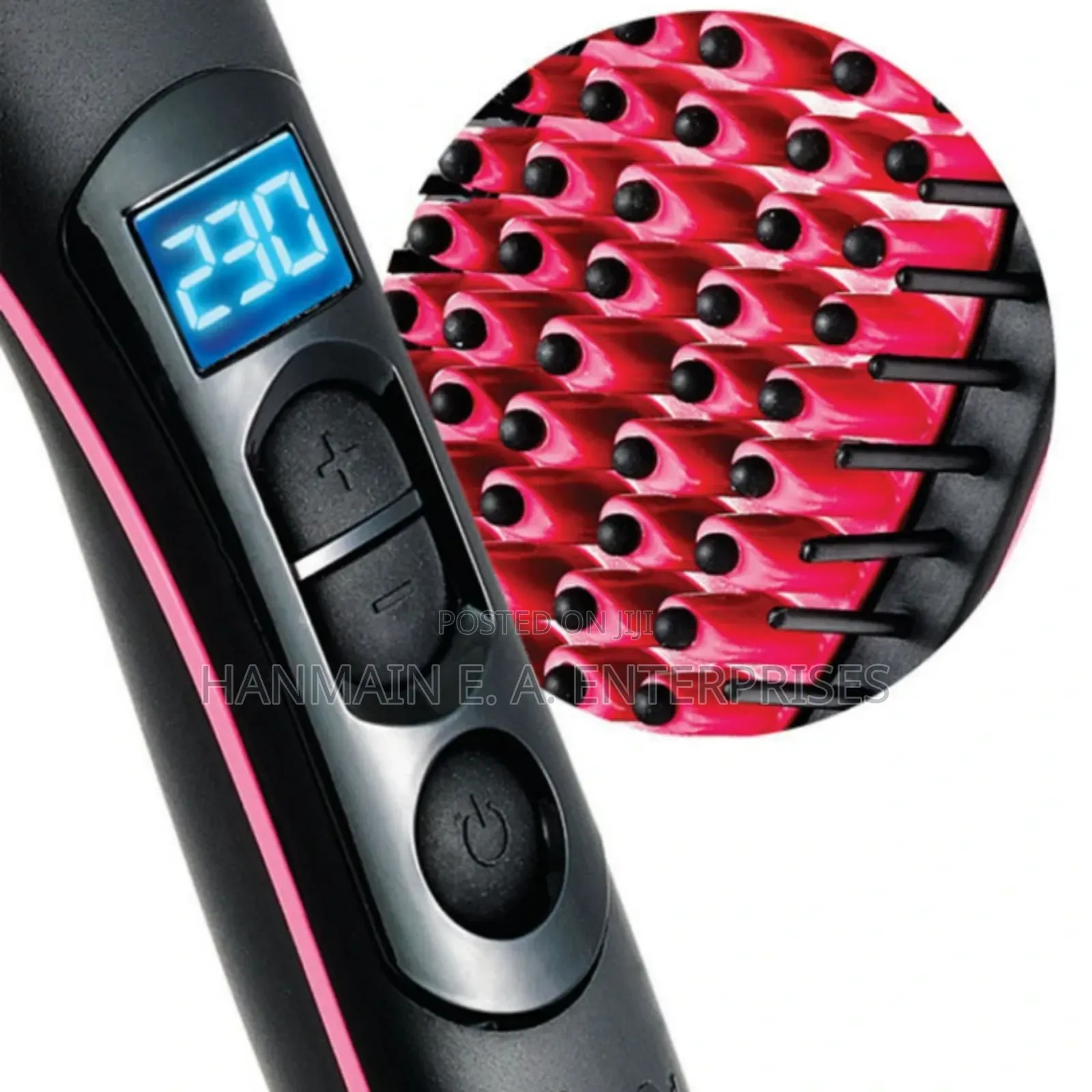 3d Ceramics Hair Brush Straightener