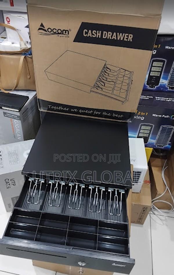 Secure Metal Cash Drawer 5 Slot Pos Register Box