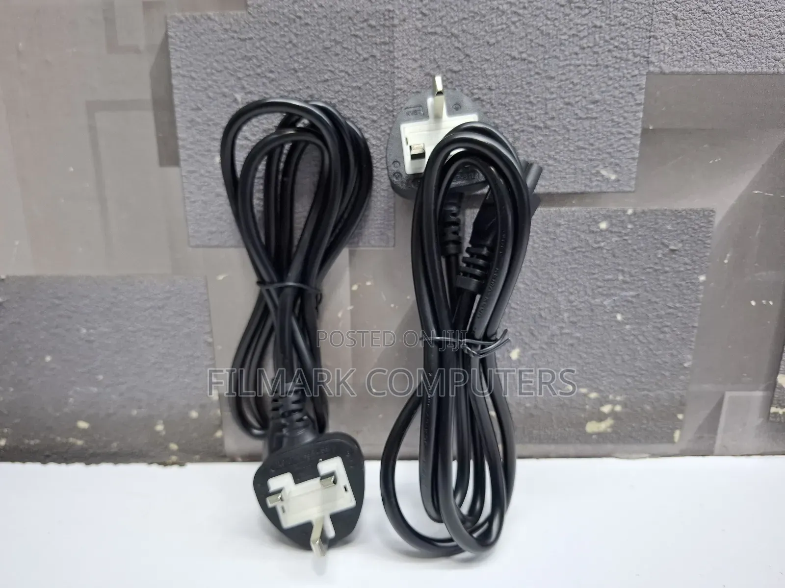 Quality White Fused Computer Desktop Cpu And Monitor Power Cable