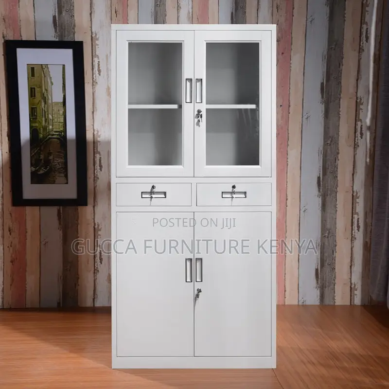Office 2-door Filling Cabinet With 2 Drawers