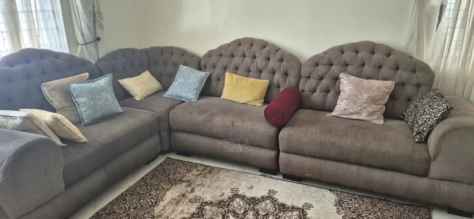 Cozy L‐Shaped Sofa — Perfect for Living Tv Rooms