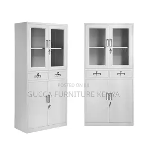 Office 2-door Filling Cabinet With 2 Drawers