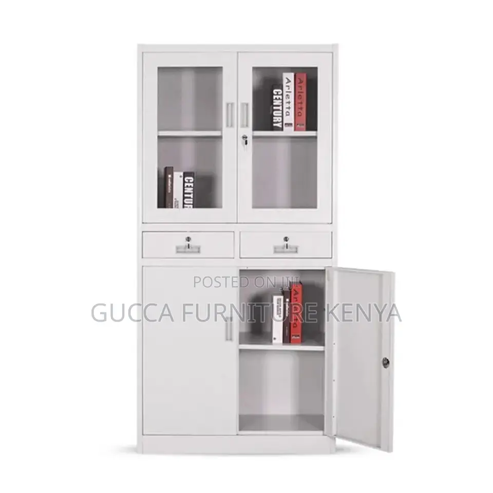 Office 2-door Filling Cabinet With 2 Drawers