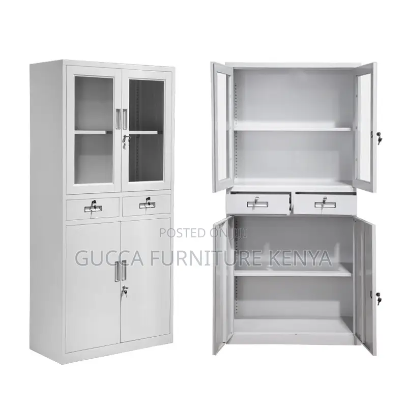 Office 2-door Filling Cabinet With 2 Drawers