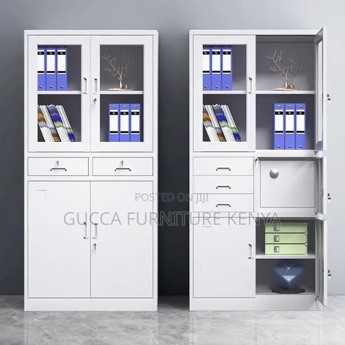 Office 2-door Filling Cabinet With 2 Drawers