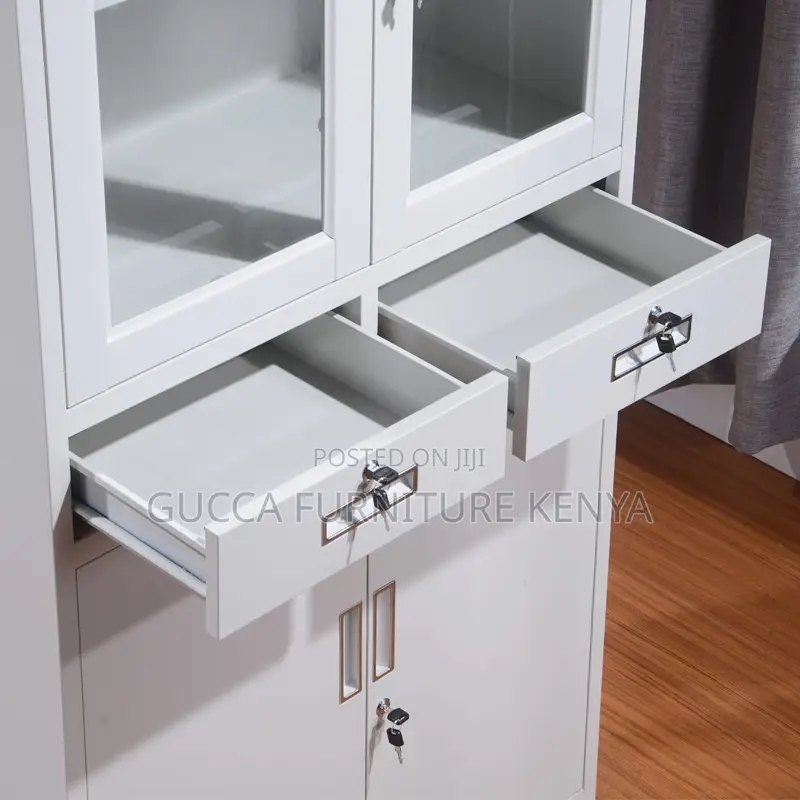 Office 2-door Filling Cabinet With 2 Drawers