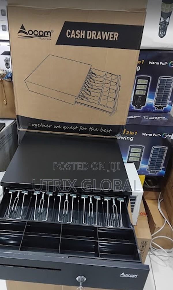 Compact Steel Cash Drawer Five Bill Slots - main view