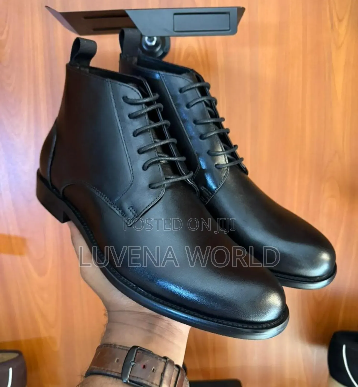 Black John Foster Boots