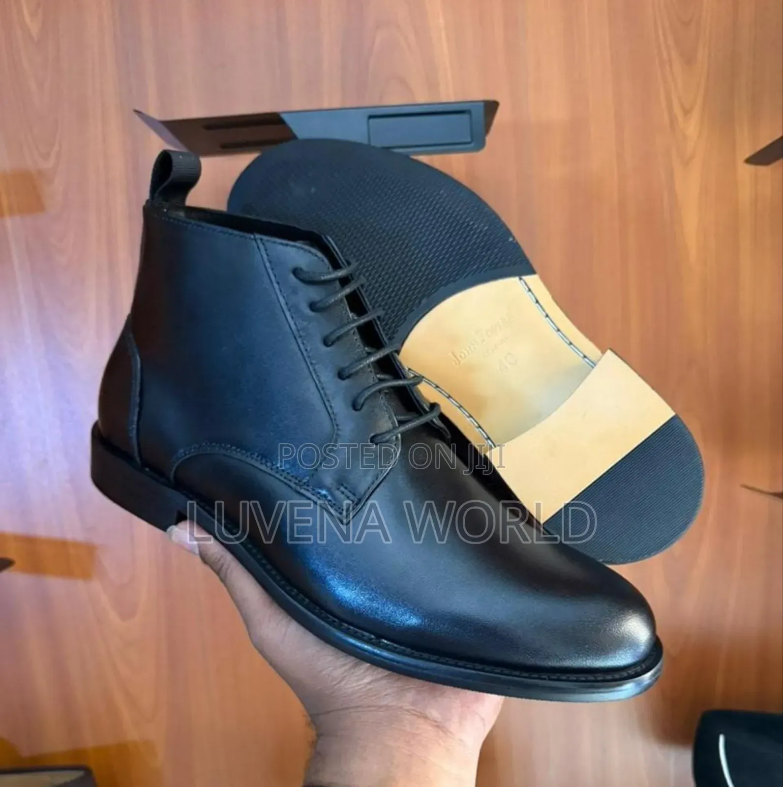 Black John Foster Boots