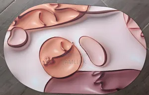 Oval Shaped 3d Rubber Bottom Doormat - Tr