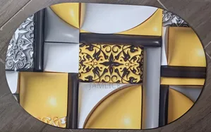 Oval Shaped 3d Rubber Bottom Doormat - Tr