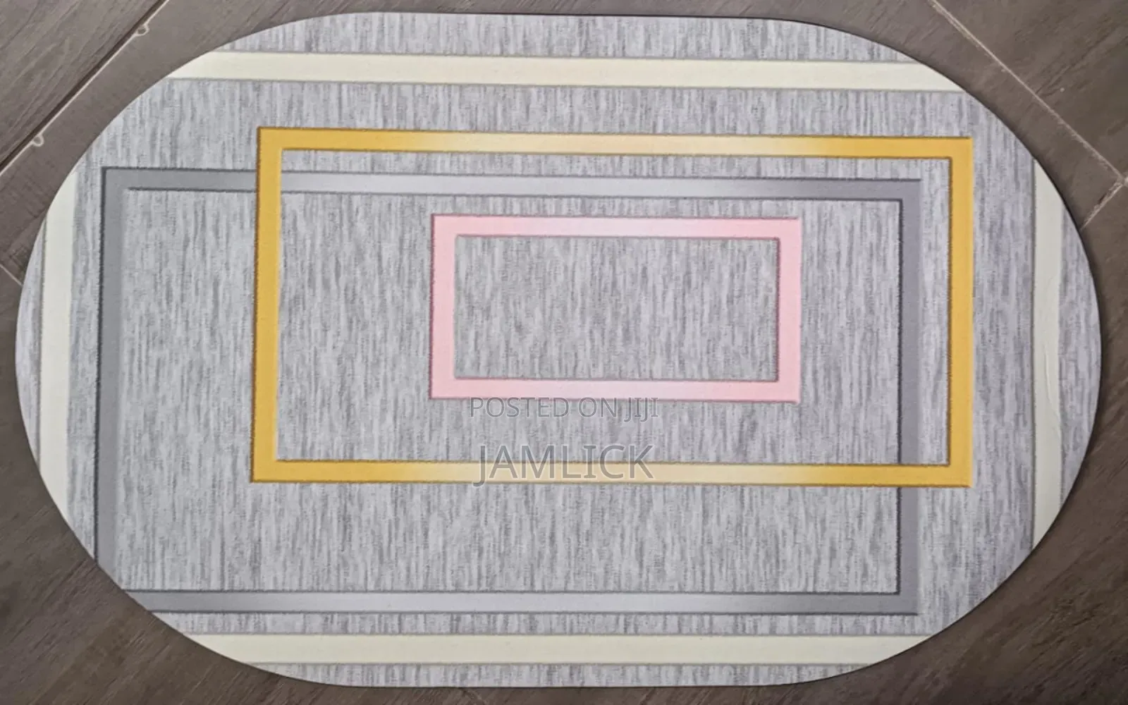 Oval Shaped 3d Rubber Bottom Doormat - Tr