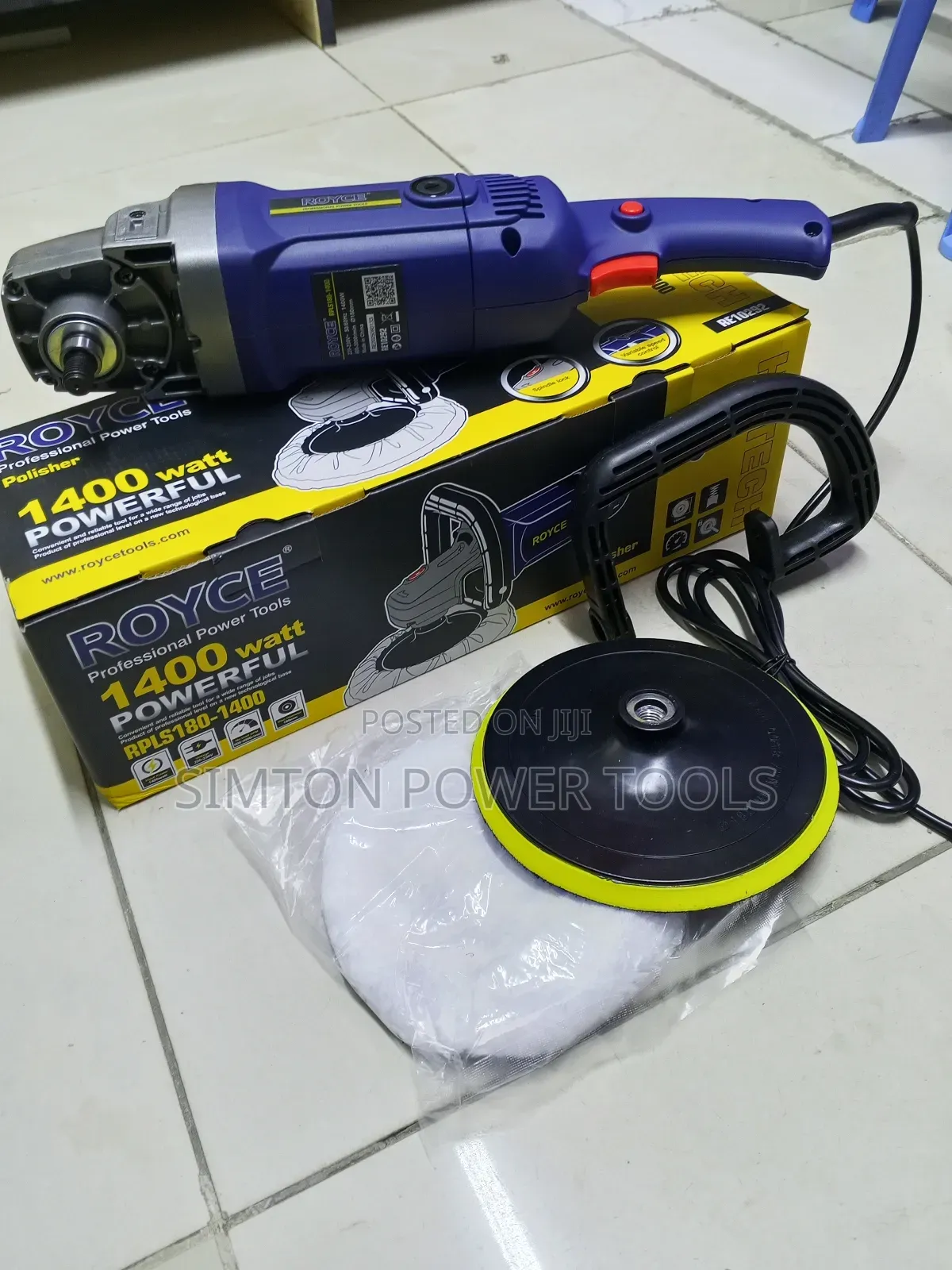 Heavy-Duty 1400w Royce Electric Angle Polisher