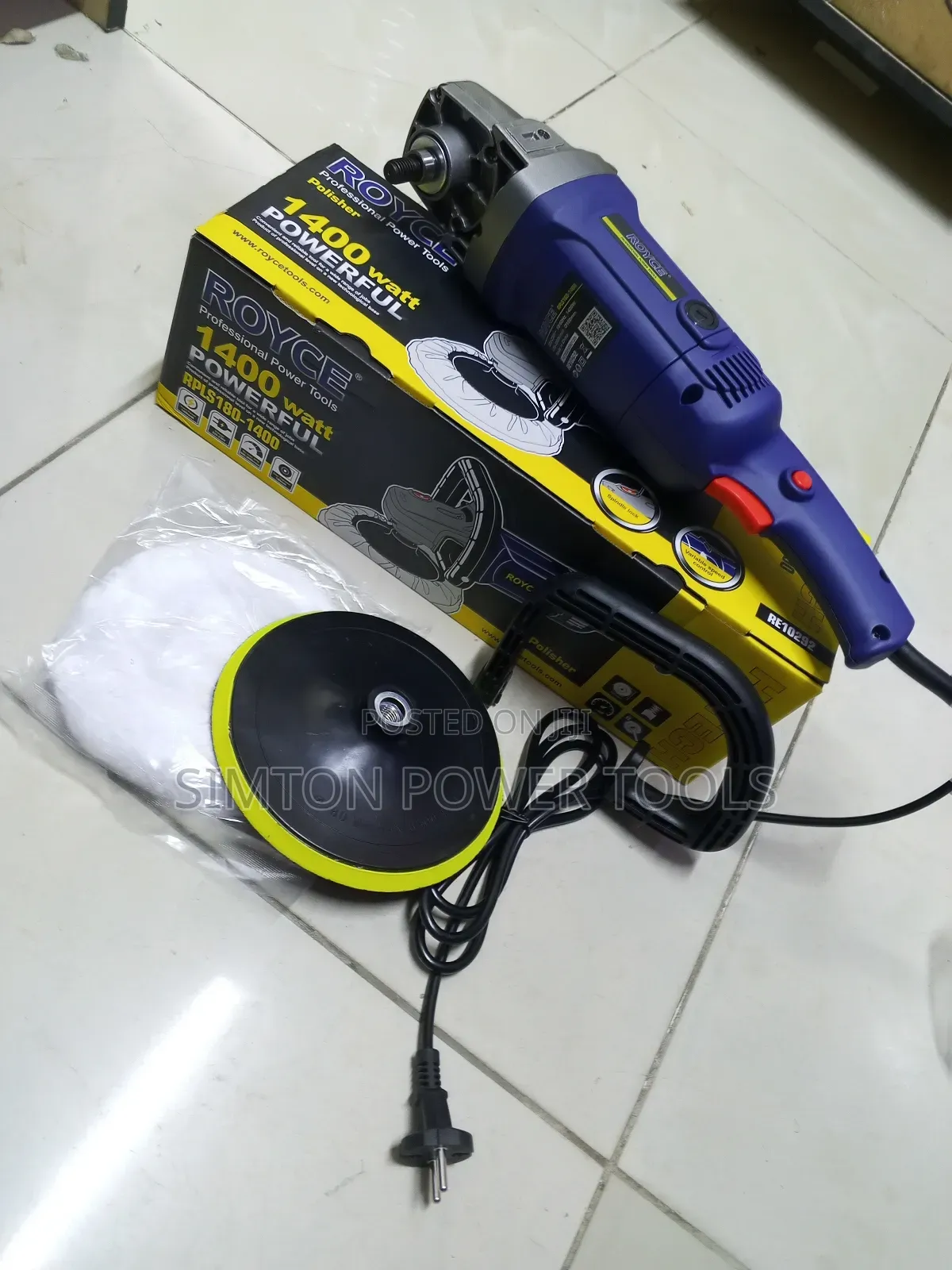 Powerful Electric Angle Polisher 1400w