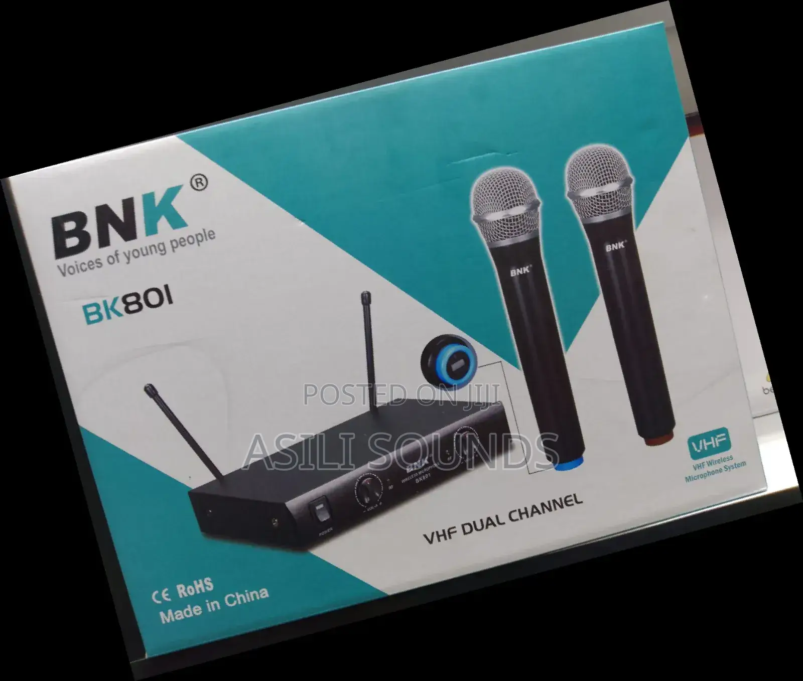 BNK Bk801 VHF Wireless Microphone System.