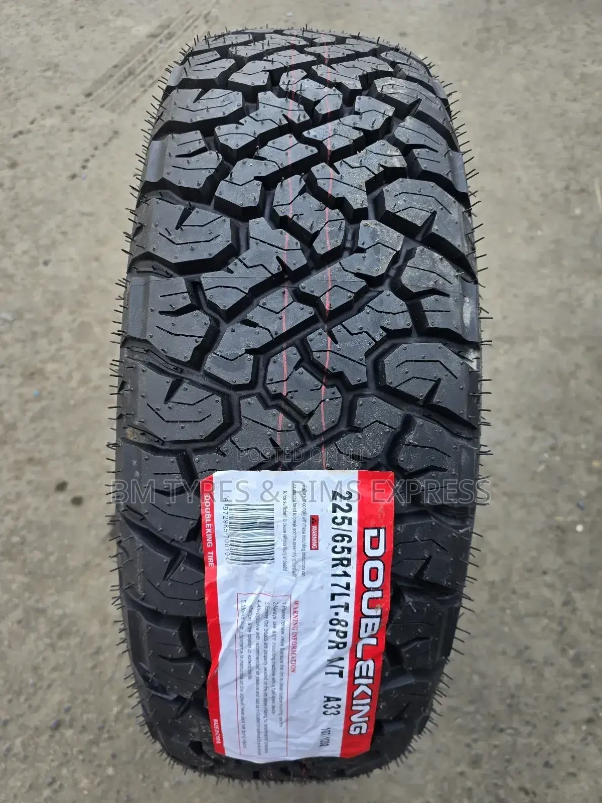 225 /65 R17 Doubleking Tyres (All Terrein)