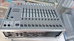 Yamaha 12-Channel Powered Audio Mixer With a Built-in Amplifier.