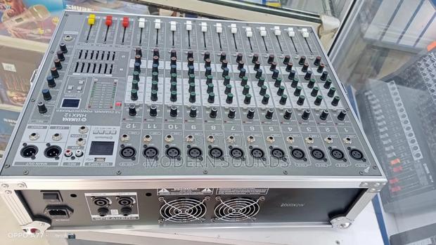 Yamaha 12-Channel Powered Audio Mixer With a Built-in Amplifier. - main view