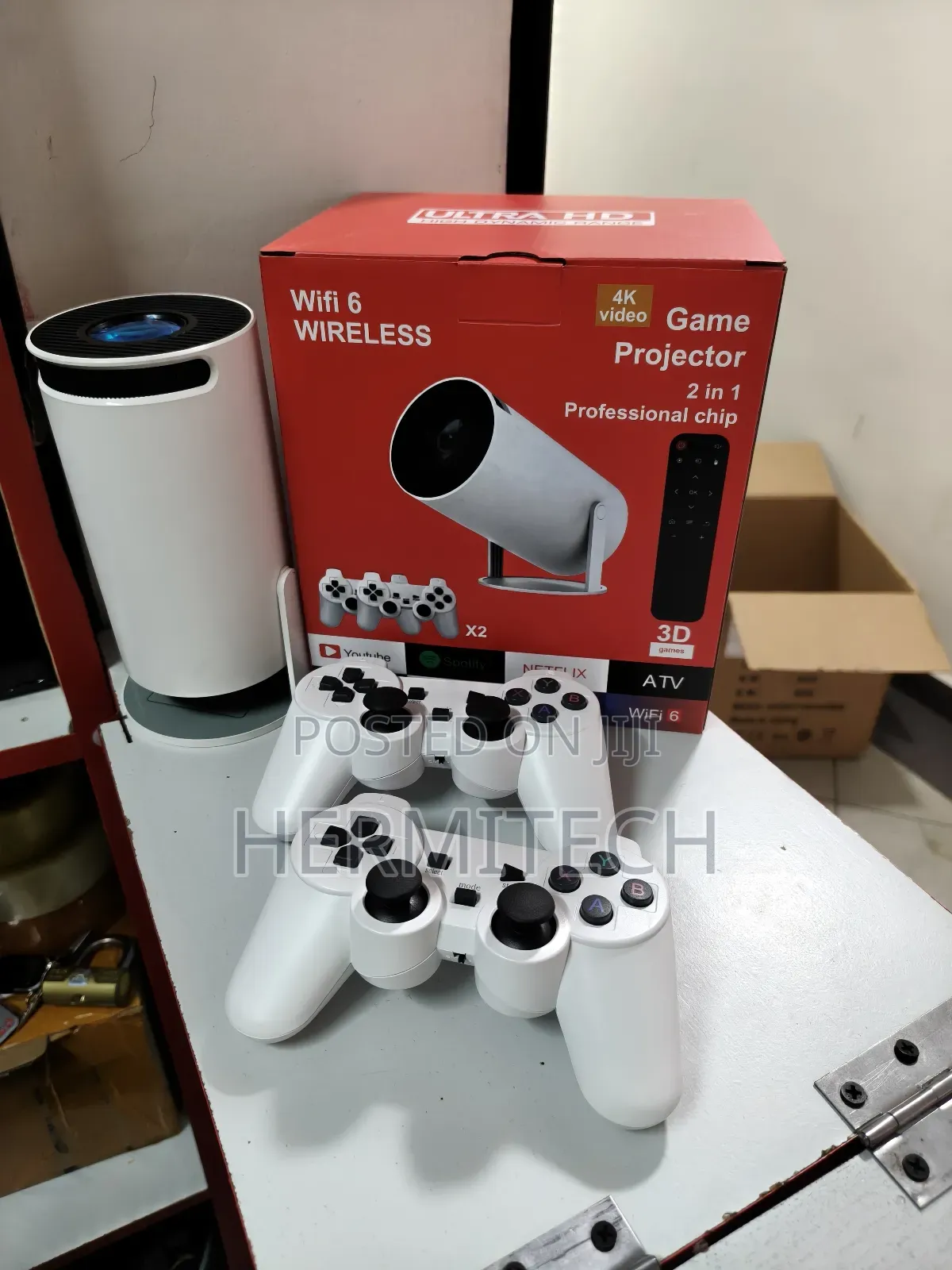 Hy300 Gaming Projector With Gaming Pads