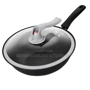 Wok Pan 
32 Cm Diameter 
Non Stick 
Glass Lid 
Pressure Release