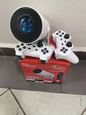Gaming Projectors With Consoles Games and Gaming Pads A