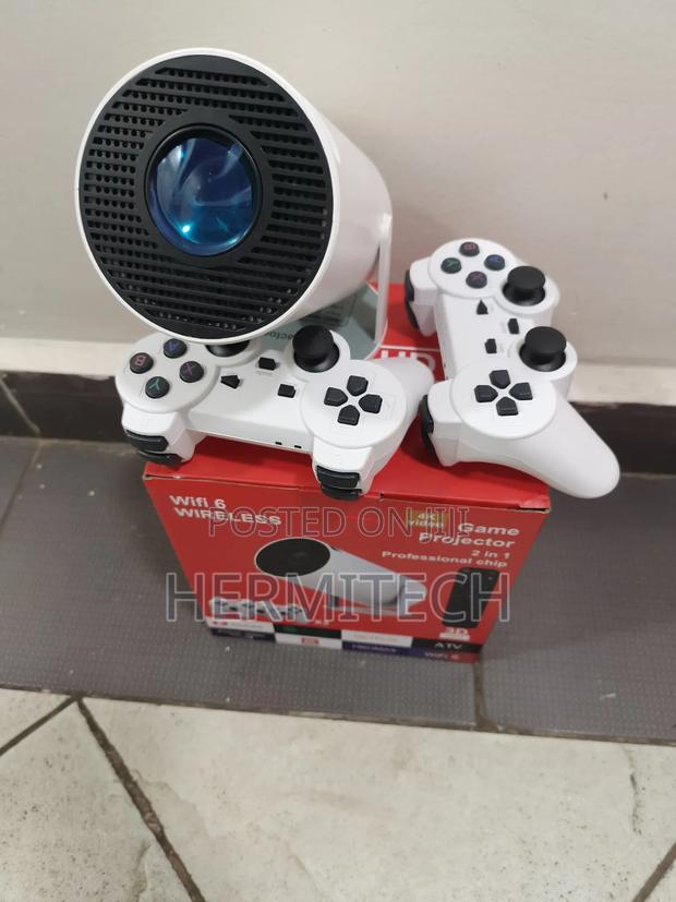 Gaming Projectors With Consoles Games and Gaming Pads A - main view