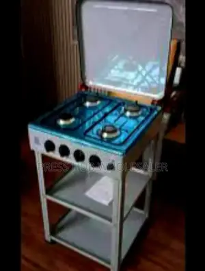 Eurochef 3 Gas + 1 Electric Standing Cooker With Shelves.