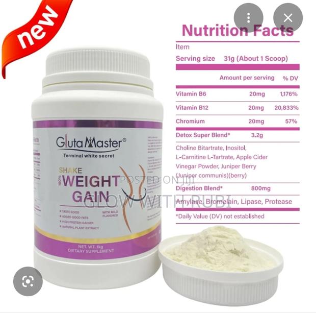 Gluta Master Shake Weight Gain Dietary Supplement - thumbnail 4