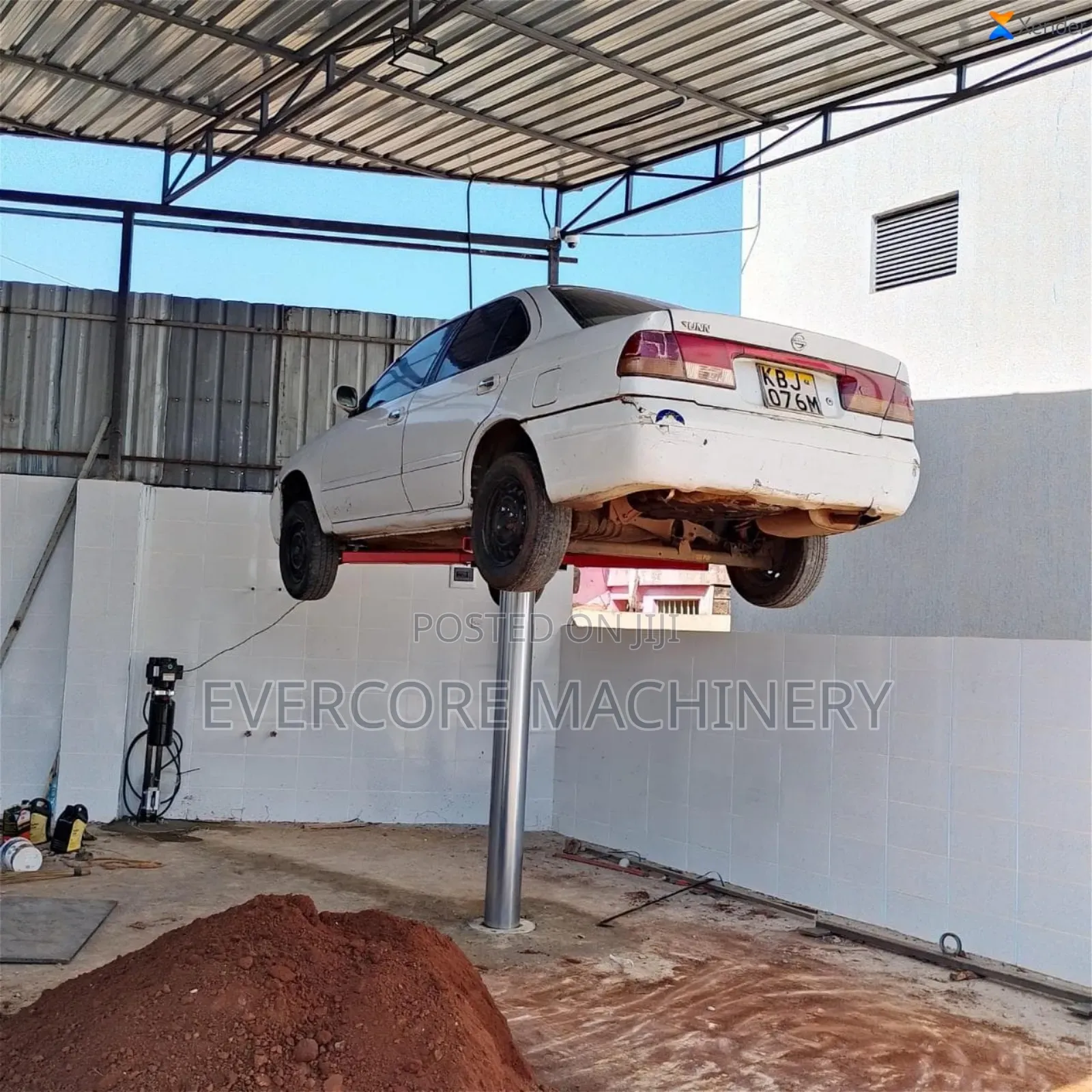 Commercial Single Post Underwash Carlift Machine 4tonne Capacity.