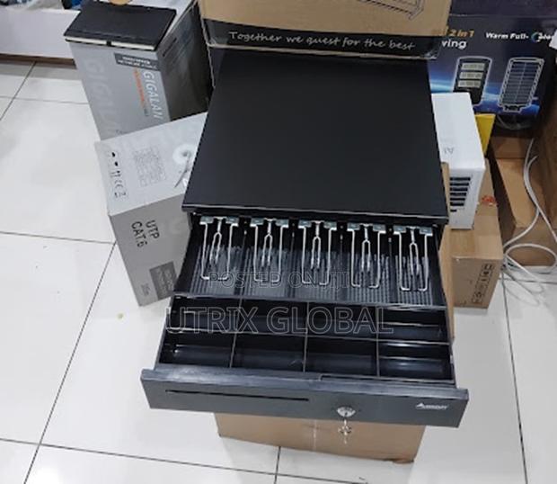 Safe Locking Cash Drawer Five Slot Register