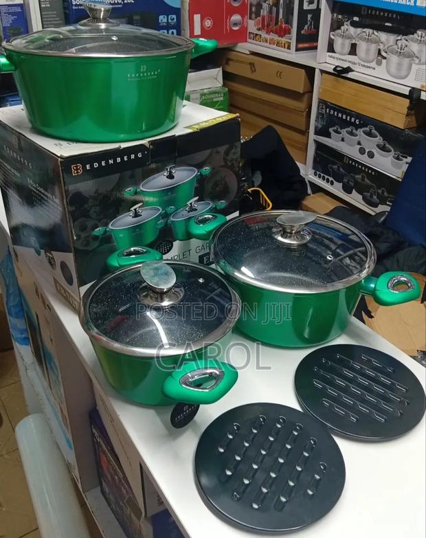 Eb7427 3pcs Edenberg Marble Cookware Available