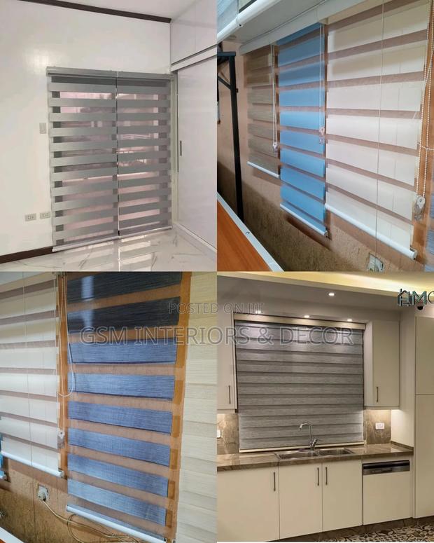Roll Up Kitchen Blinds/Curtains for Modern Kitchen Sinks - main view