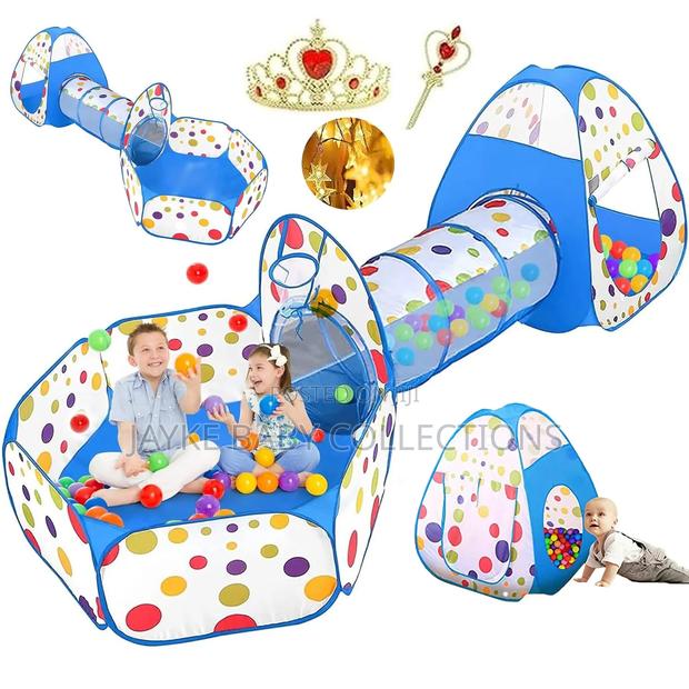 Parents With Active Kids? 3-in-1 Play Tent Fun Set - thumbnail 2