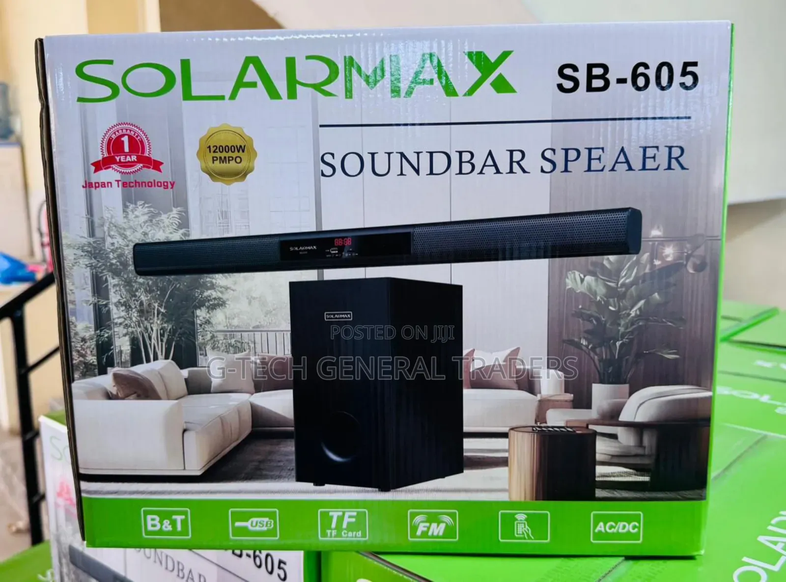 Solarmax Soundbar Speaker System Sb-605