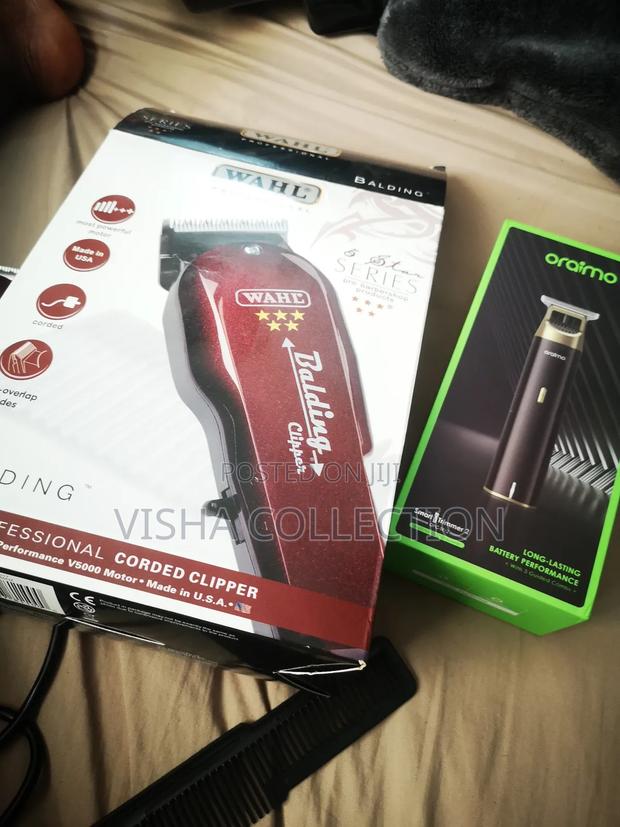 Wahl and Oraimo Clippers for Kinyozi Barber Shop Machines