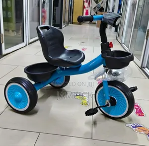 Kids Tricycle With Front Back Baskets –Br
