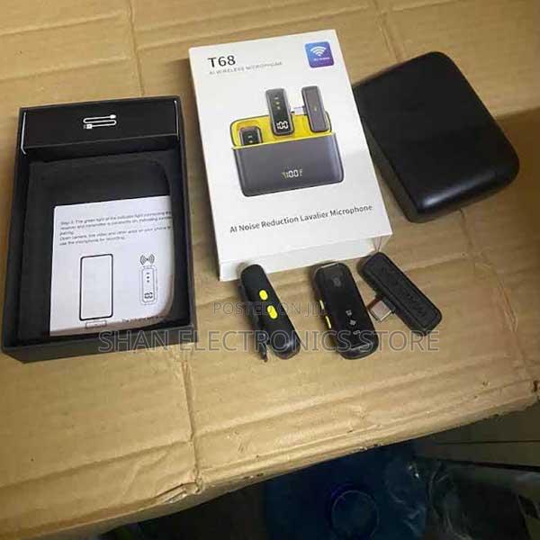 Usb- Charging Livestream Recording-Noise Cancelling T68mini Microphone