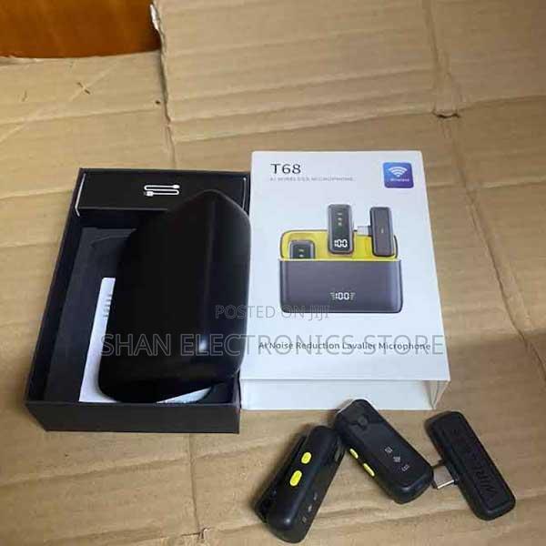 Headphones Box Design High-Quality T68 Wireless Lavalier Microphone