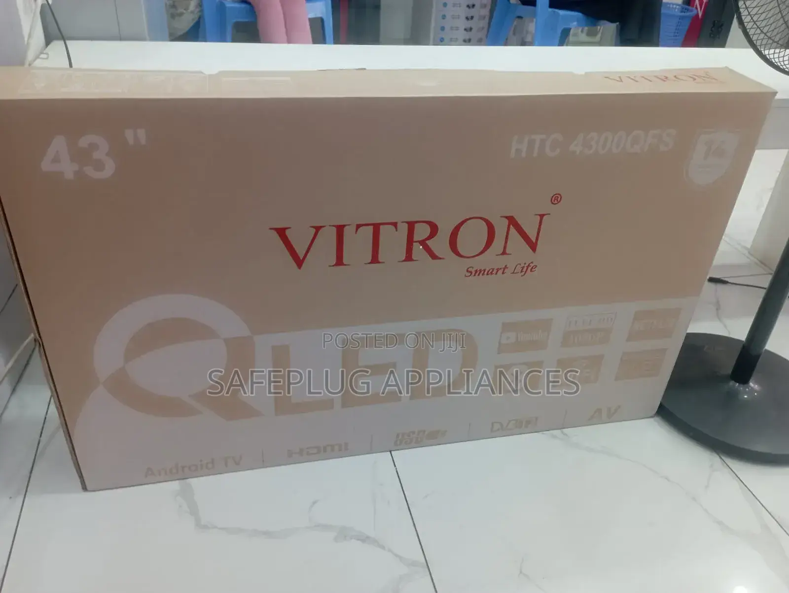 Vitron 43-Inch Qled Android Smart Television