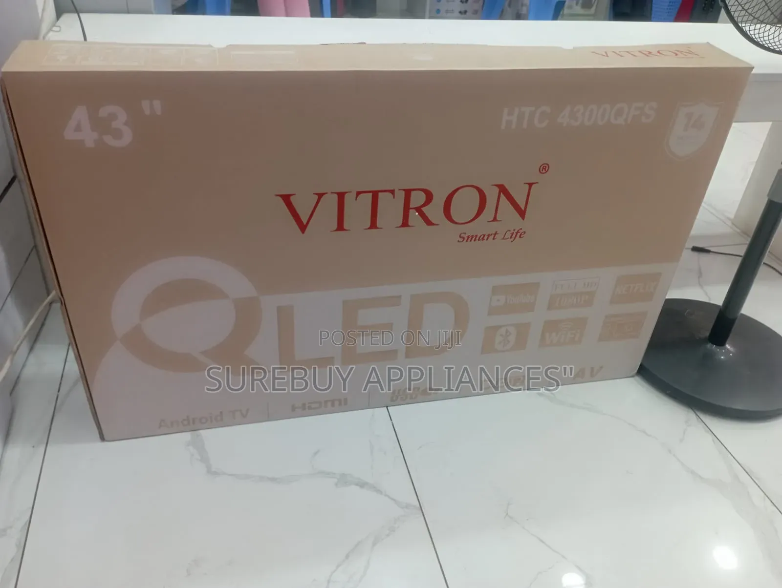 Vitron 43-Inch Qled Android Smart Television