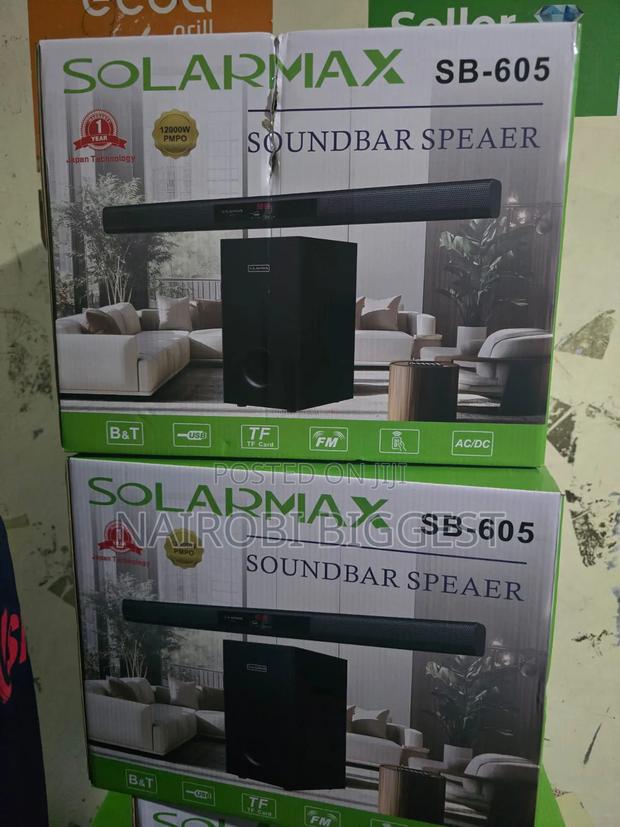 2.1ch Solarmax Soundbar Multimedia Speaker System Woofer - main view