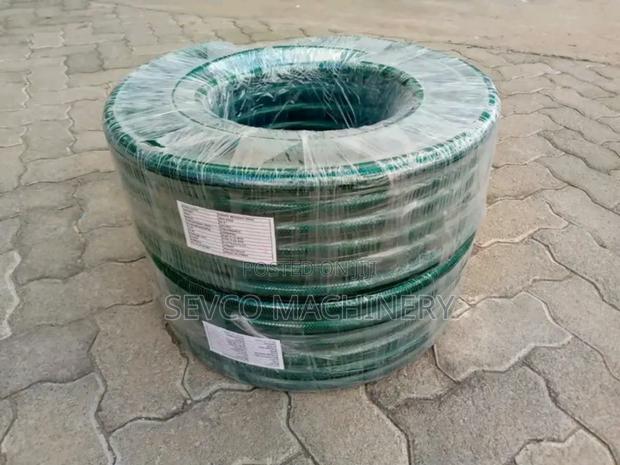 Heavy Duty 1⁄2" 50m Green Braided Hose Pipe