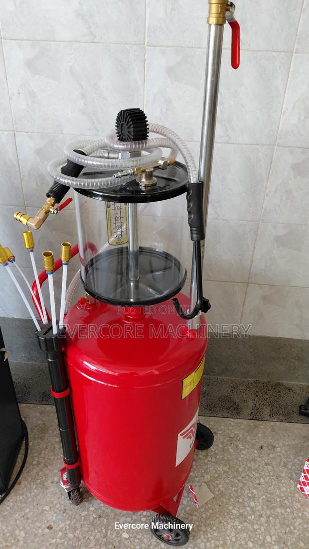 Heavy Duty 80litres Pneumatic Oil Drainer Machine High Performance. - thumbnail 3